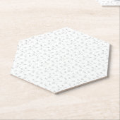 Dessous-de-verre En Papier Langue, Gris Colombin (Incliné)