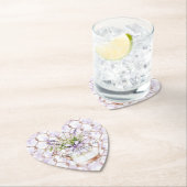 Dessous-de-verre En Papier Lavender Flowers Bow Birthday (En situation)