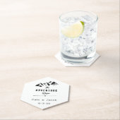 Dessous-de-verre En Papier L'aventure commence Mariage (En situation)