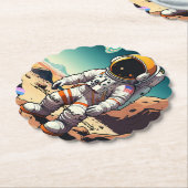 Dessous-de-verre En Papier "L'aventure dans les étoiles" (Incliné)