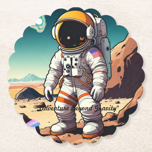 Dessous-de-verre En Papier "L'aventure dans les étoiles" (Devant)