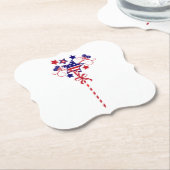 Dessous-de-verre En Papier Le 4 juillet (Incliné)