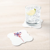 Dessous-de-verre En Papier Le 4 juillet (En situation)