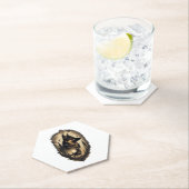 Dessous-de-verre En Papier Le berger allemand 005 (En situation)