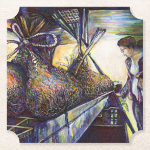 Dessous-de-verre En Papier Le destin hurlant de la vie