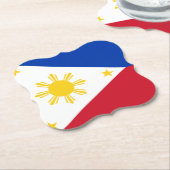 Dessous-de-verre En Papier Le drapeau philippin (Incliné)