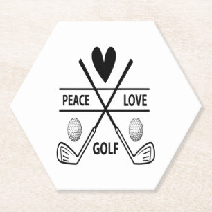 DESSOUS-DE-VERRE EN PAPIER LE GOLF D'AMOUR DE PAIX