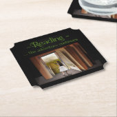 Dessous-de-verre En Papier Lecture, l'aventure continue (Incliné)