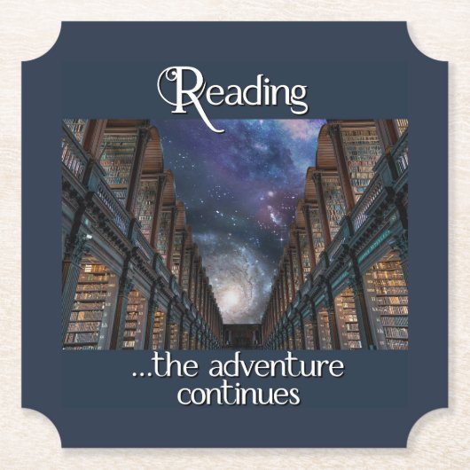 Dessous-de-verre En Papier Lecture, l'aventure continue (Devant)