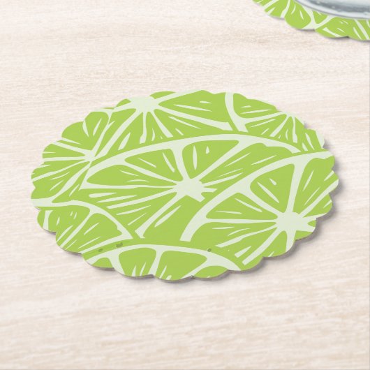 Dessous-de-verre En Papier Lemon pattern (Incliné)