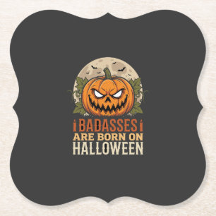 Dessous-de-verre En Papier Les durs à cuire sont nés sur citrouille d'Hallowe