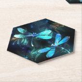 Dessous-de-verre En Papier Les libellules du lac (Incliné)