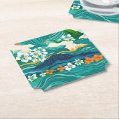 Dessous-de-verre En Papier Les rêves des îles (Incliné)