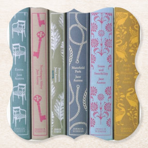 Dessous-de-verre En Papier Les romans de Jane Austen soulèvent votre maison