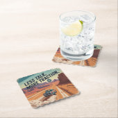 Dessous-de-verre En Papier Less Talk. More Traction (En situation)