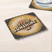 Dessous-de-verre En Papier Let The Sunshine In (Incliné)