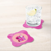 Dessous-de-verre En Papier Lèvres (En situation)