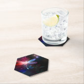 Dessous-de-verre En Papier libellule rouge brillante (En situation)