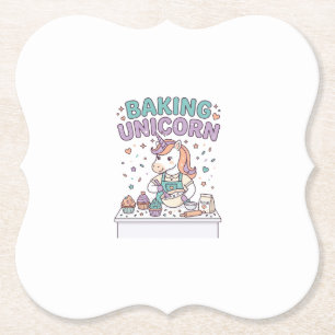 Dessous-de-verre En Papier Licorne Cuisson Licorne Produit Branché Graphique_