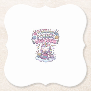Dessous-de-verre En Papier Licorne Tricot Crochet Licorne Typographie Adorabl