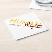 Dessous-de-verre En Papier Lifeline to Human Rights (Incliné)