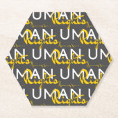 Dessous-de-verre En Papier Lifeline to Human Rights (Devant)