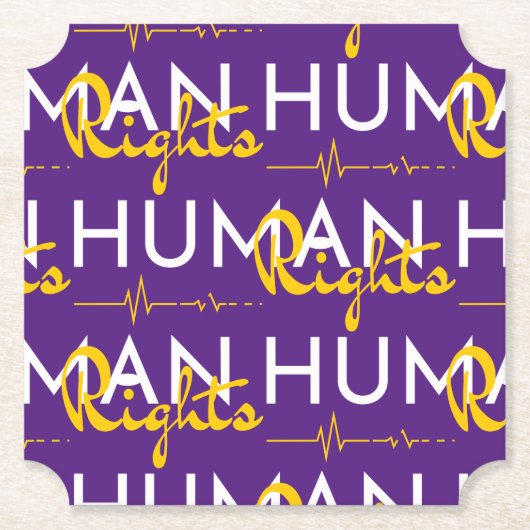 Dessous-de-verre En Papier Lifeline to Human Rights (Devant)