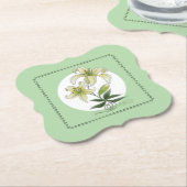 Dessous-de-verre En Papier Lilies (Incliné)