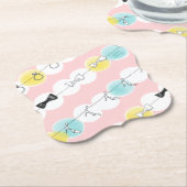 Dessous-de-verre En Papier Line Line Ribbon Shoes! (Incliné)