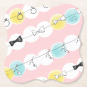 Dessous-de-verre En Papier Line Line Ribbon Shoes! (Devant)