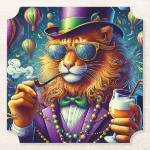 Dessous-de-verre En Papier Lion/Carnaval de la Louisiane