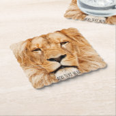 Dessous-de-verre En Papier Lion, roi d'Afrique (Incliné)