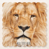 Dessous-de-verre En Papier Lion, roi d'Afrique (Devant)