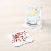 Dessous-de-verre En Papier Lion vénitien (En situation)