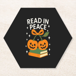 Dessous-de-verre En Papier Lire le livre d'Halloween de Peace Funny