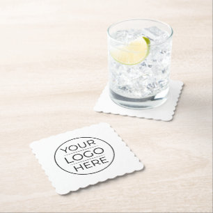 Dessous-de-verre En Papier Logo de marque d'entreprise moderne 