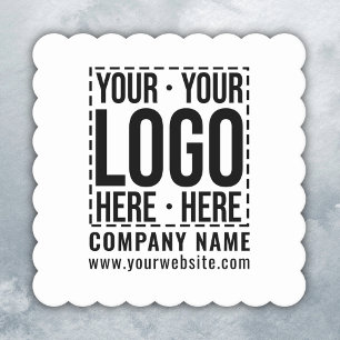 Dessous-de-verre En Papier Logo d'entreprise personnalisé Entreprise Cool mod