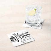 Dessous-de-verre En Papier Logo du chemin de fer Philadelphie et Lecture     (En situation)