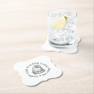 Dessous-de-verre En Papier Logo promotionnel personnalisé pour l'entreprise a