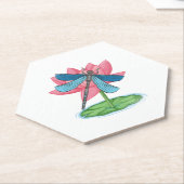 Dessous-de-verre En Papier Lotus Dragonfly (Incliné)