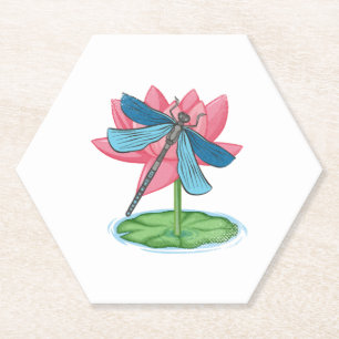 Dessous-de-verre En Papier Lotus Dragonfly