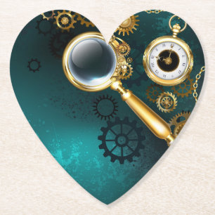 Dessous-de-verre En Papier Loupe en style Steampunk