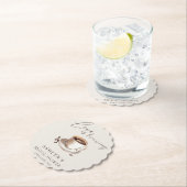 Dessous-de-verre En Papier Love is Brewing Pochoirs en Papier pour Baby Showe (En situation)