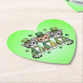 Dessous-de-verre En Papier Lucky St. Patrick’s Day Kittens-47474 (Incliné)