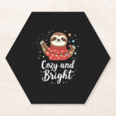 Dessous-de-verre En Papier Lumières De Noël Paresseuses Et Lumineuses (4) (Devant)