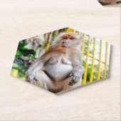Dessous-de-verre En Papier Macaque crabier (Incliné)