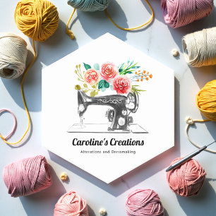 Dessous-de-verre En Papier Machine à coudre Noir Blanc Seamstress Tailor