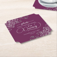 Magenta & Silver Posh Ne prenez pas mon Mariage de