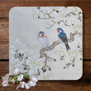 Dessous-de-verre En Papier Magnolia blanche