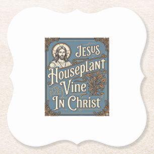 Dessous-de-verre En Papier Maison de Jésus Plante grimpante Dans le Christ Jé